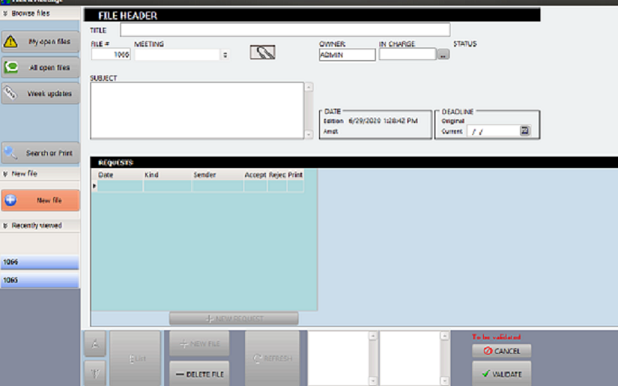 new file