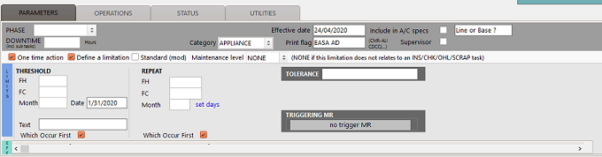MR parameters